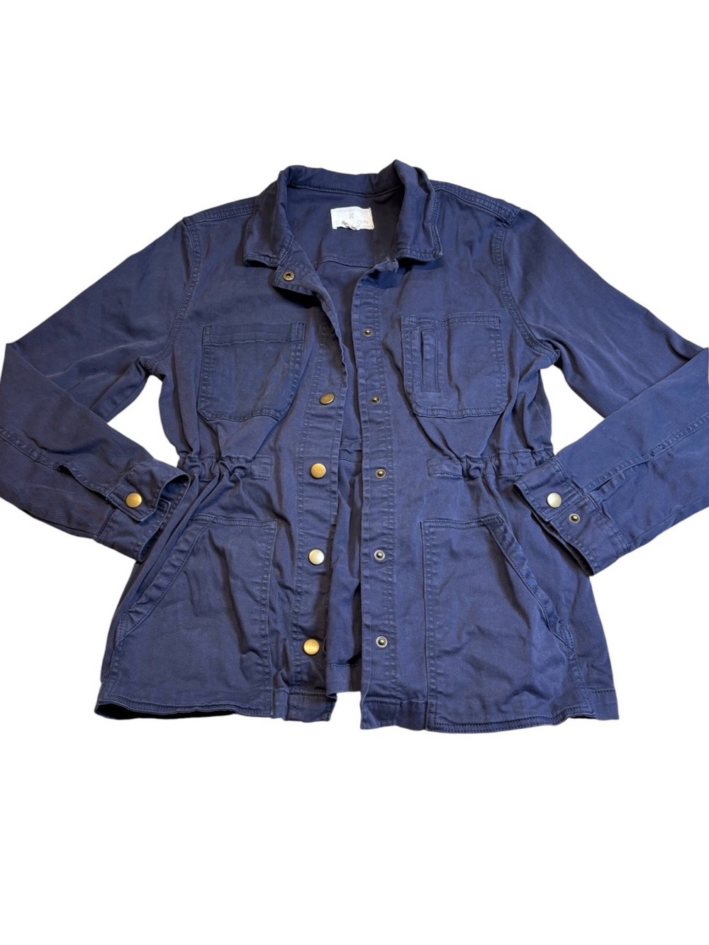 Caslon Navy Utility Jacket with Flap Pockets